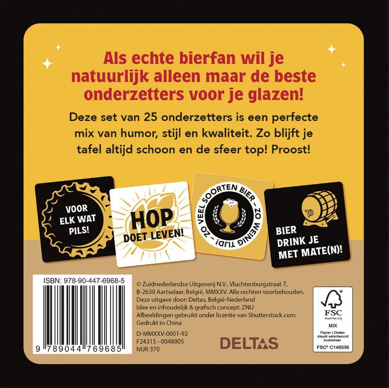 Achterkant van Don't worry BIER happy!