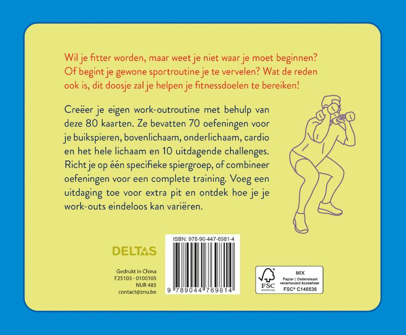 Achterkant van Full Body Workout - 80 kaarten