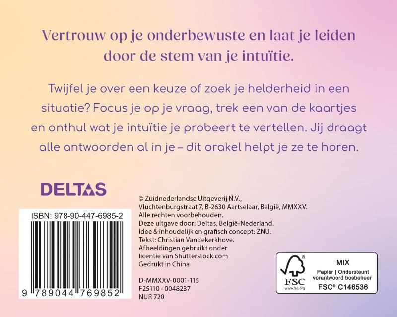 Achterkant van Luister naar je intuïtie
