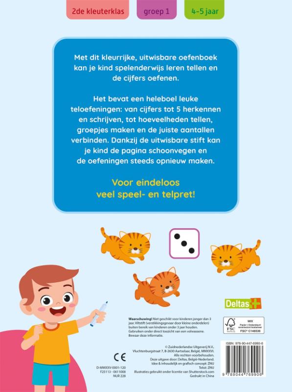 Achterkant van 4-5 jaar