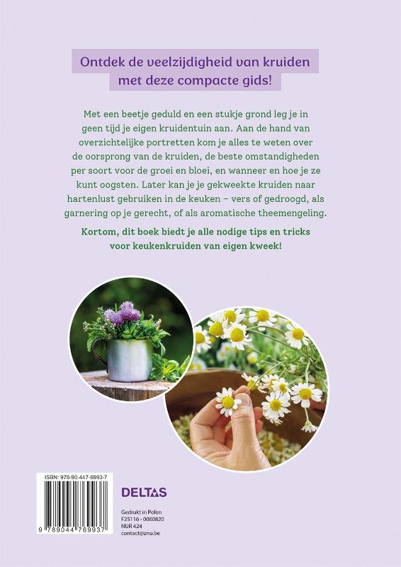 Achterkant van Keukenkruiden uit eigen tuin