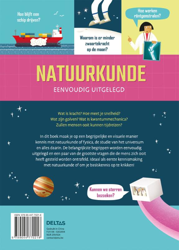 Achterkant van Natuurkunde eenvoudig uitgelegd