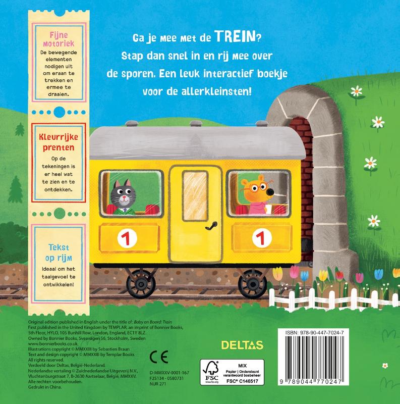 Achterkant van Met de trein