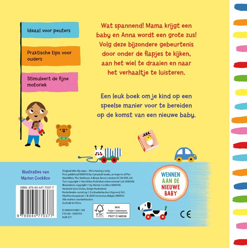 Achterkant van Welkom, lieve baby