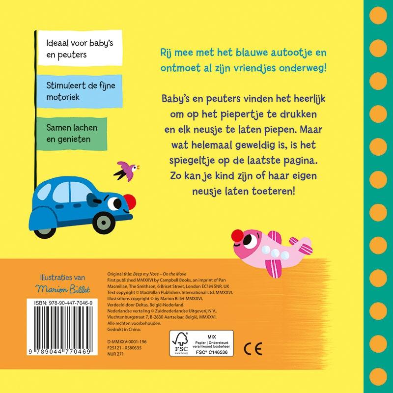 Achterkant van Druk op mijn neusje - Leuke voertuigen