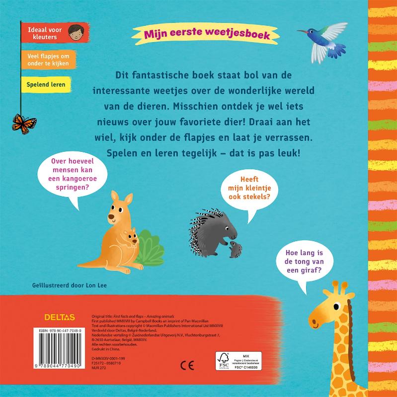 Achterkant van Bij de dieren