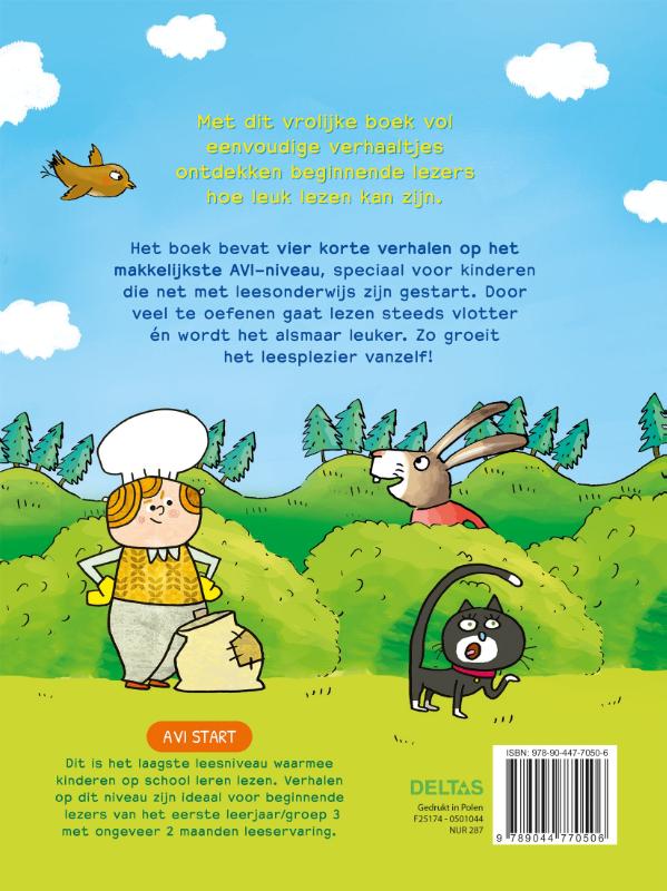 Achterkant van Mijn eerste leesboek (AVI start)