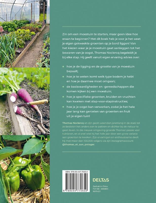 Achterkant van Beginnen met een moestuin