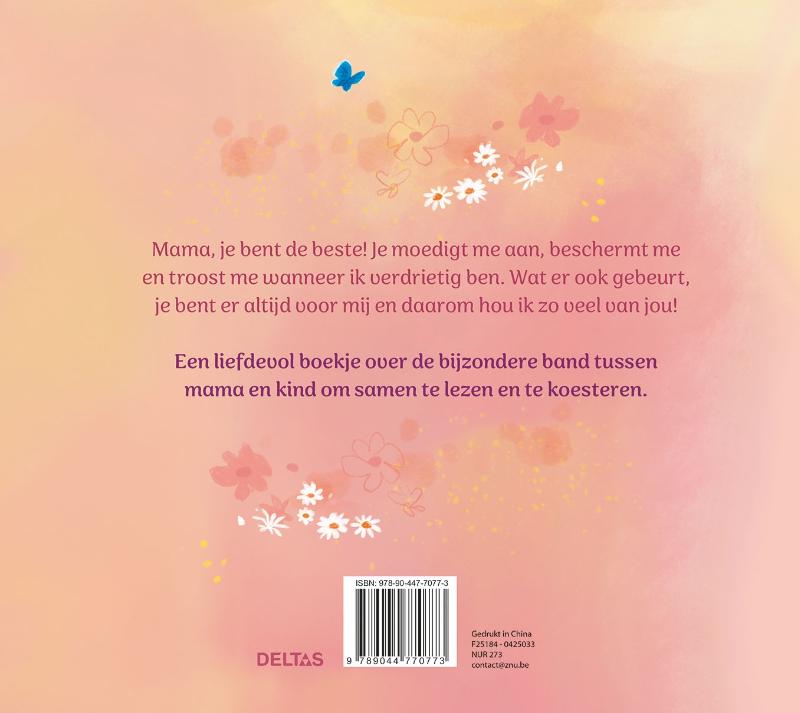 Achterkant van Lieve mama, ik hou van jou!