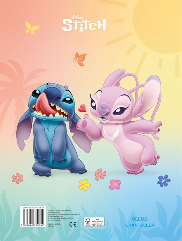 Achterkant van Disney Stitch Super Color Parade