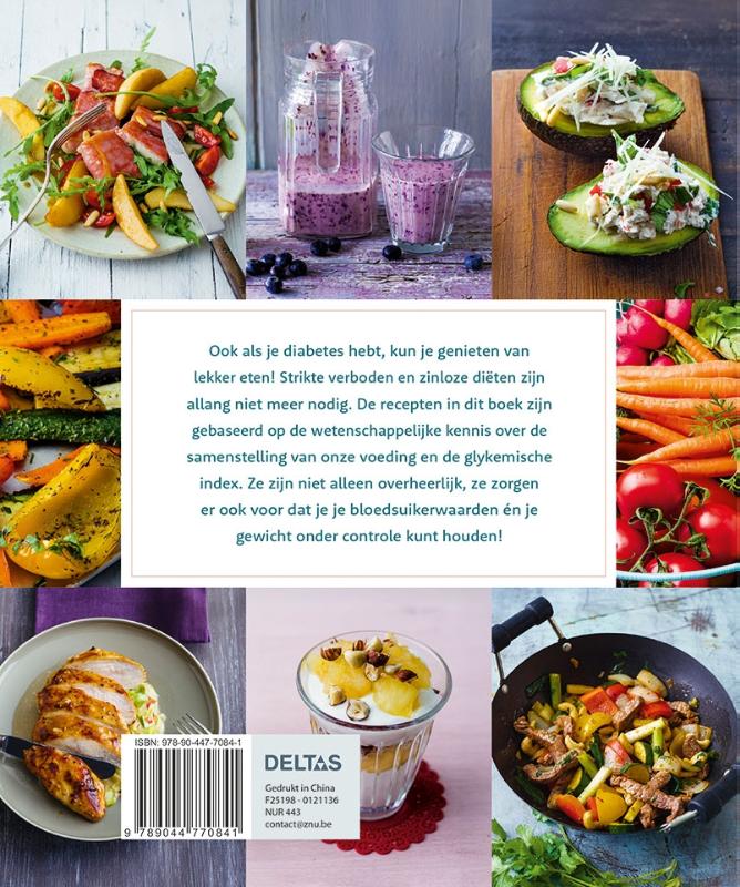 Achterkant van Diabetes kookboek