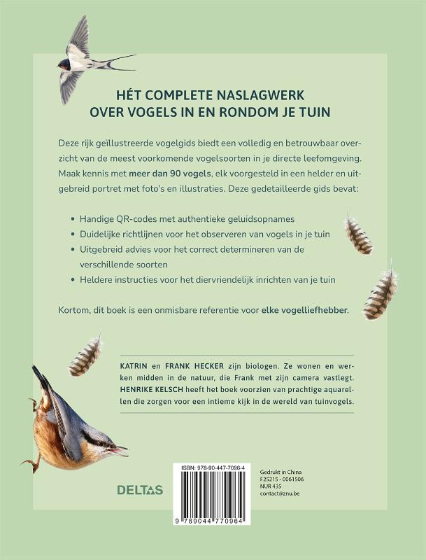 Achterkant van Complete gids Vogels in de tuin