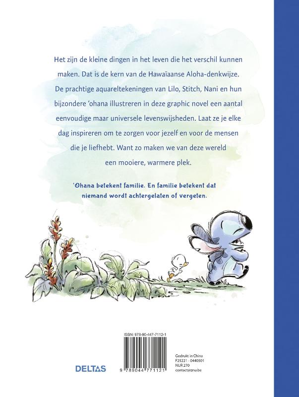 Achterkant van Ohana betekent familie