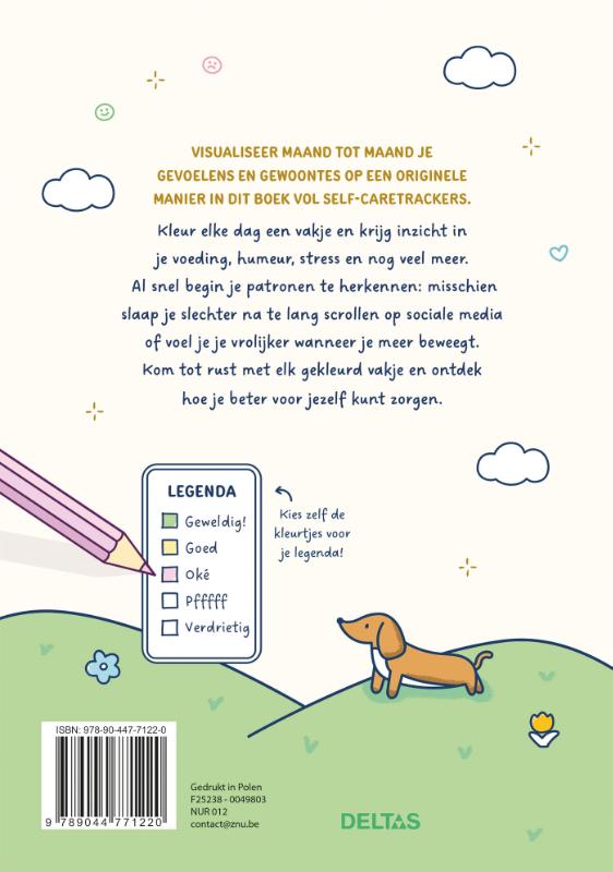 Achterkant van Mijn self-care tracker