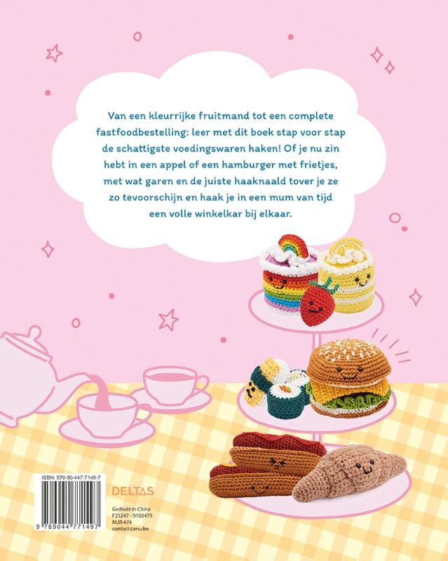 Achterkant van Cute Food Amigurumi haken