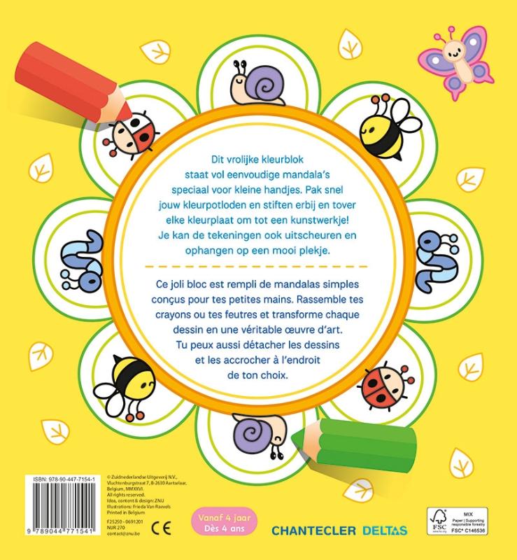 Achterkant van Happy Mandala Color