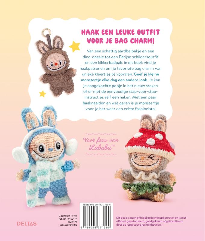 Achterkant van Cute monsters haken