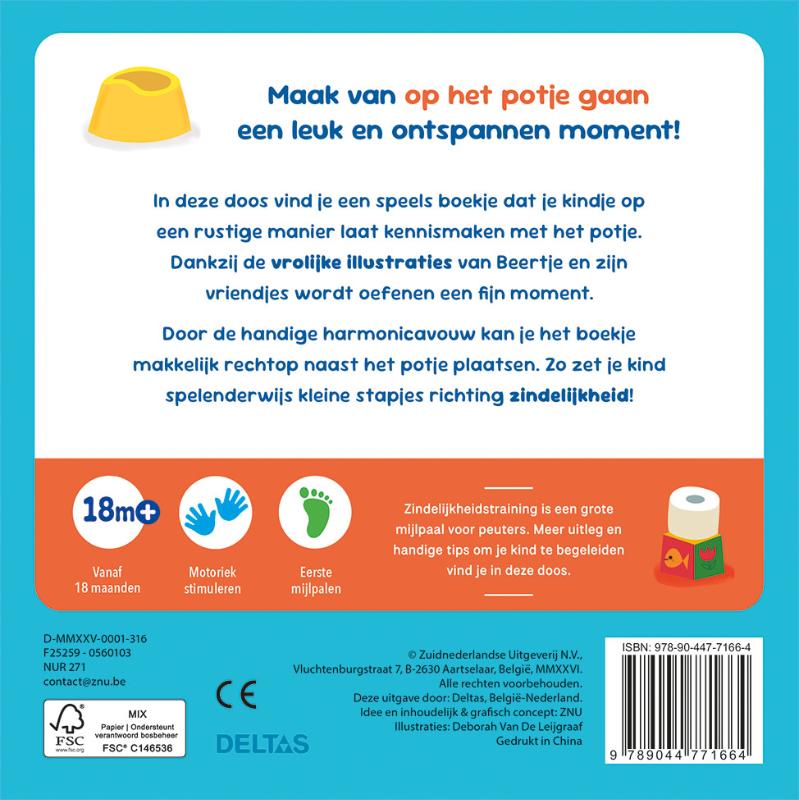 Achterkant van Klaar voor het potje!