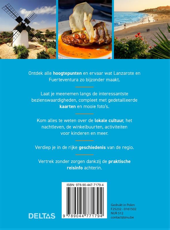 Achterkant van Lanzarote en Fuerteventura