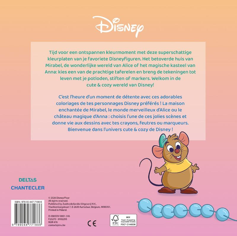 Achterkant van Disney Cute & Cozy Color