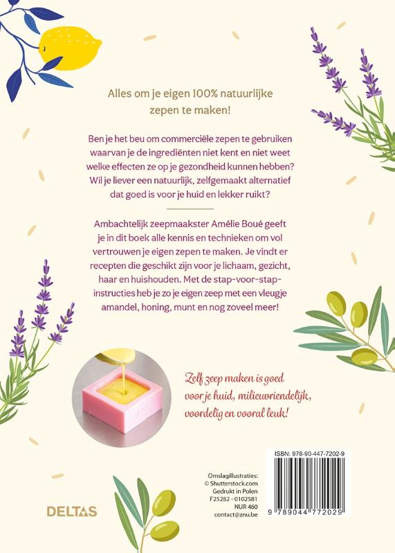 Achterkant van Natuuratelier - Zeep zelf maken