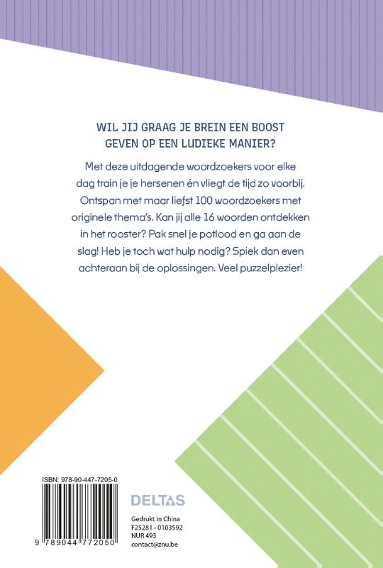 Achterkant van Brain Boosters - Woordzoekers voor elke dag