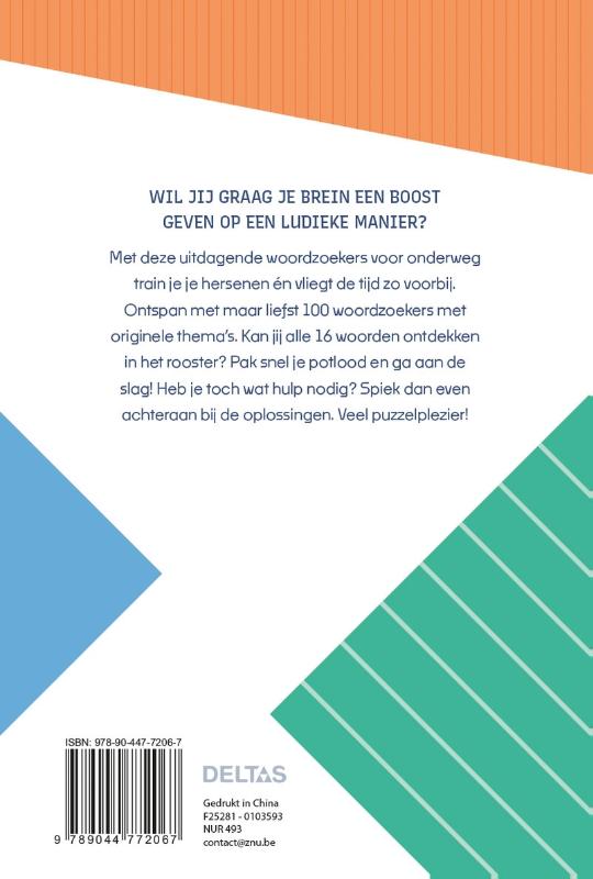 Achterkant van Brain Boosters - Woordzoekers voor onderweg