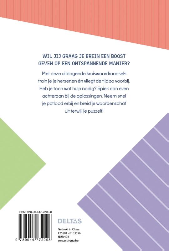 Achterkant van Brain Boosters - Kruiswoordraadsels