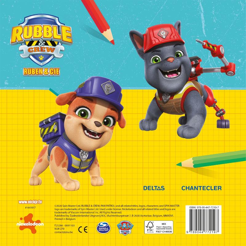 Achterkant van Rubble & Crew Color Fun