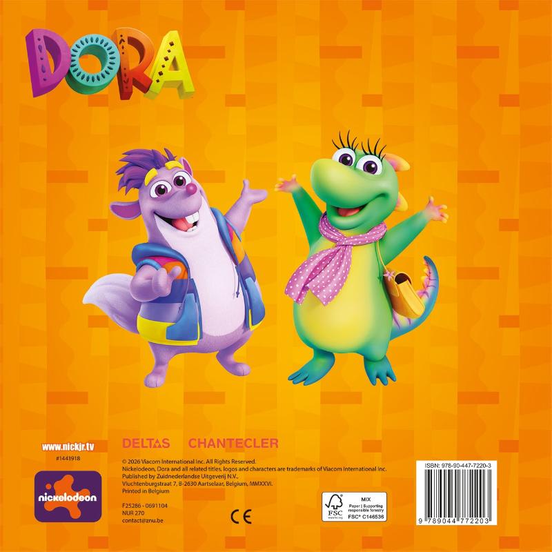 Achterkant van Dora Color Fun