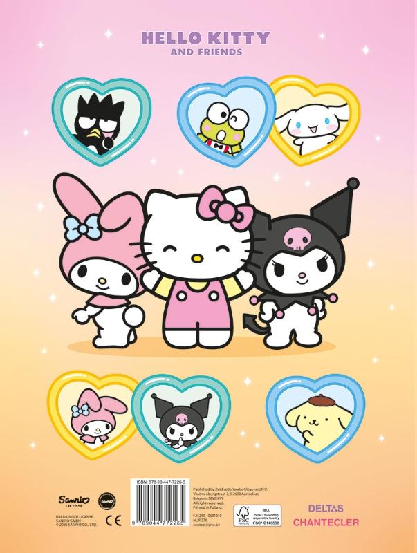 Achterkant van Hello Kitty and Friends Super Color Parade