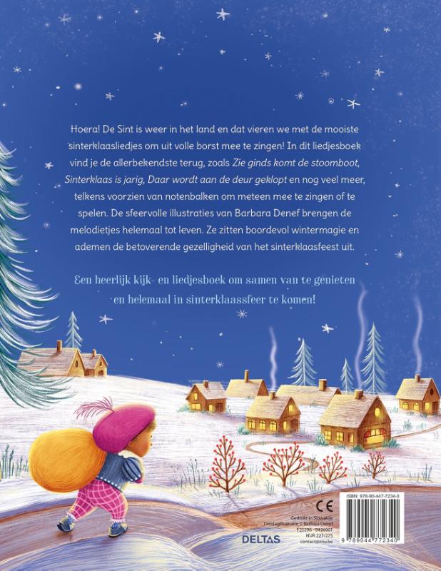 Achterkant van De mooiste Sinterklaasliedjes