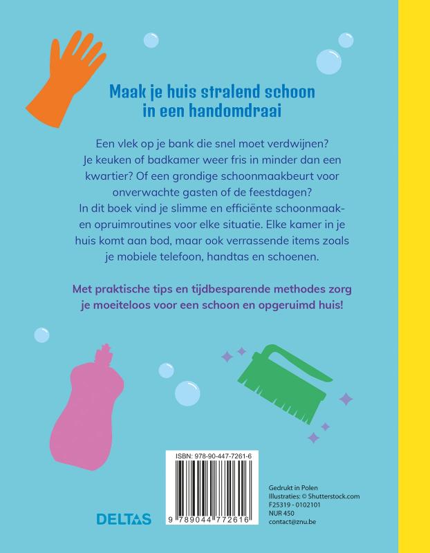 Achterkant van De snelle schoonmaakgids