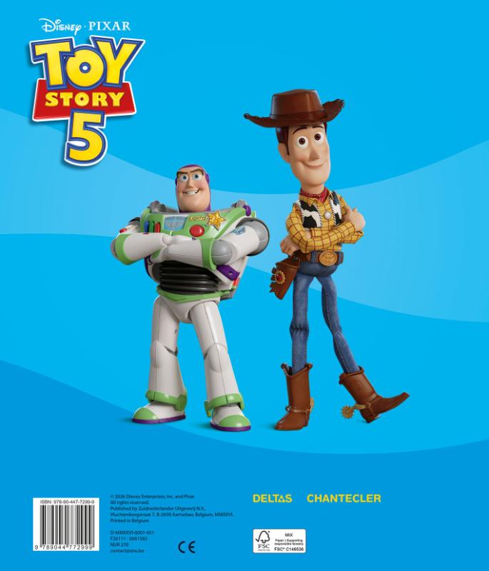 Achterkant van Disney Sticker Parade Toy Story 5