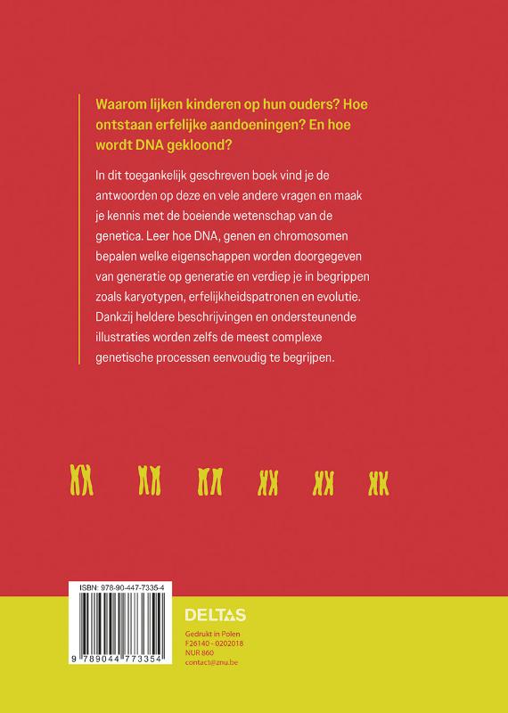 Achterkant van Genetica eenvoudig uitgelegd