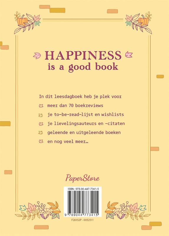 Achterkant van Mijn reading journal