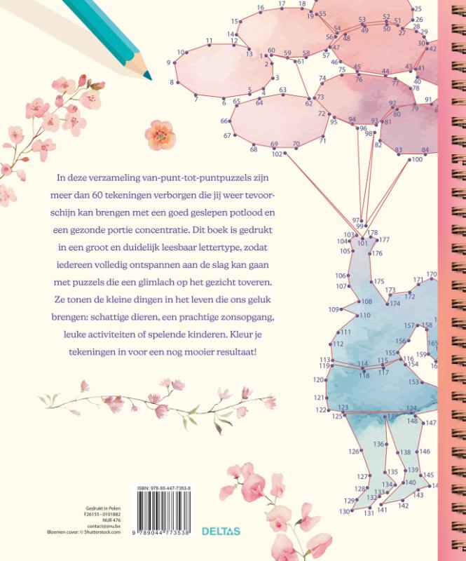Achterkant van Happy Memories - Tekenen van punt tot punt