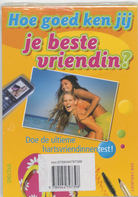 Achterkant van Hoe goed ken jij je beste vriendin set 2 ex