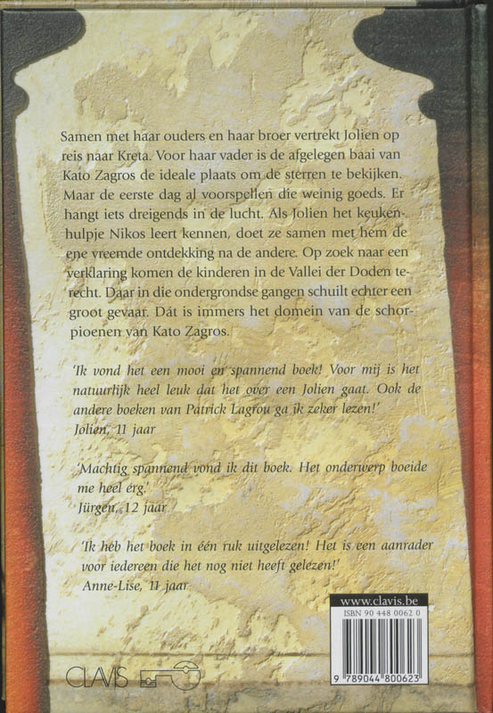Achterkant van De schorpioenen van Kato Zagros