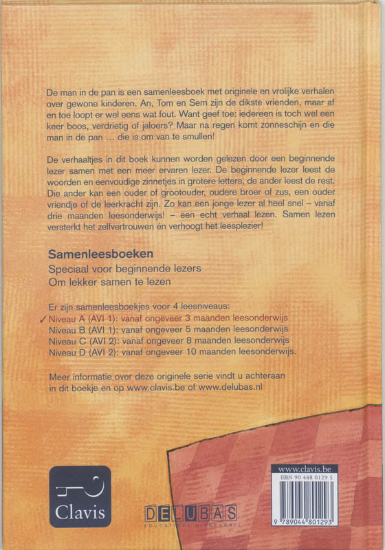 Achterkant van De man in de pan