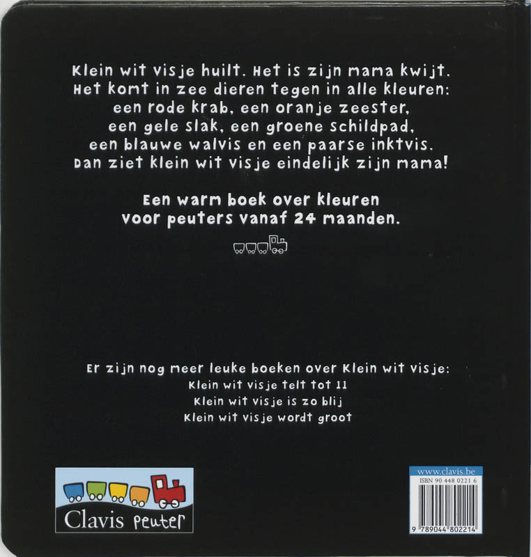 Achterkant van Klein wit visje