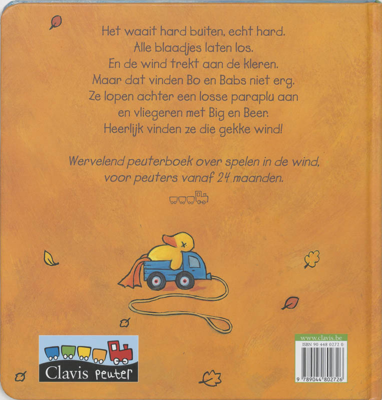 Achterkant van Bo en Babs in de wind