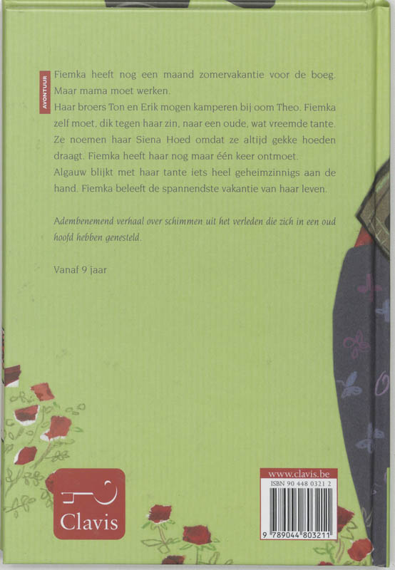 Achterkant van Het geheim van Siena Hoed