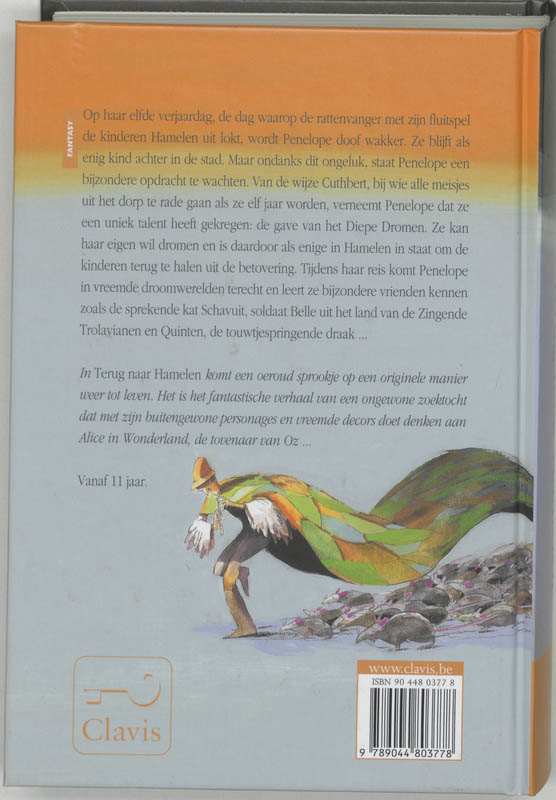 Achterkant van Terug naar Hamelen