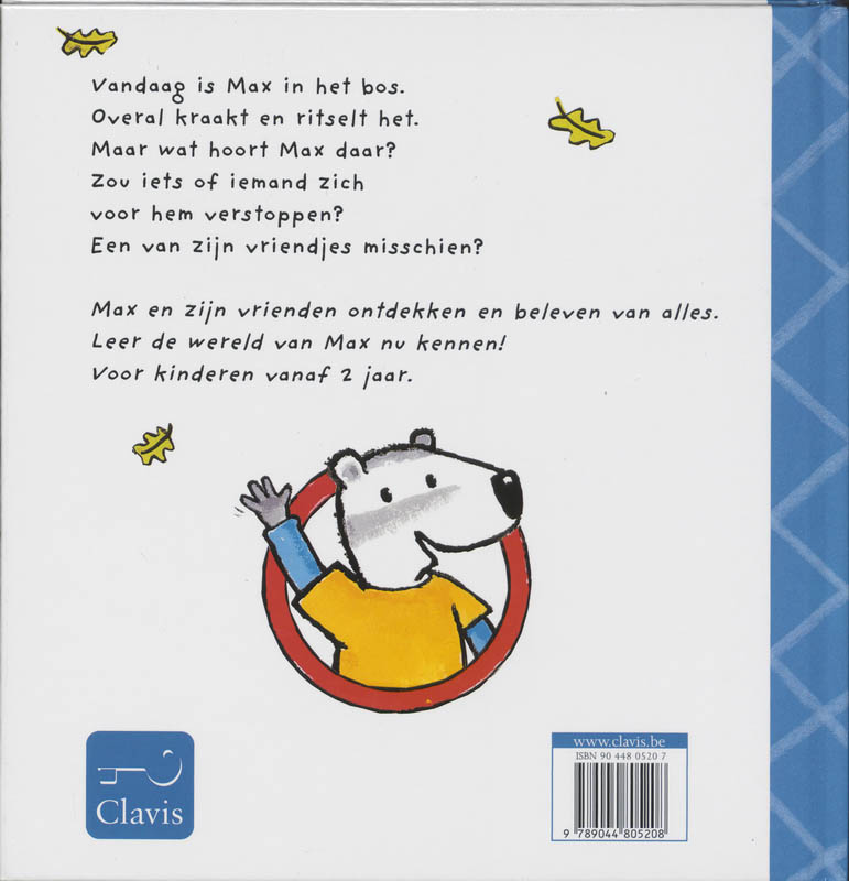 Achterkant van Max zoekt zijn vriendjes