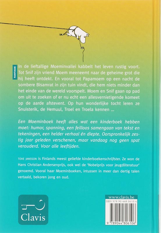 Achterkant van De komeet komt er aan