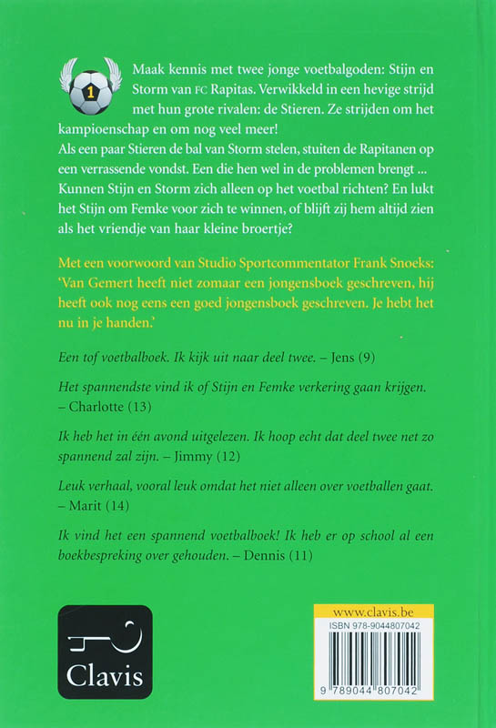 Achterkant van Gevecht om de cup