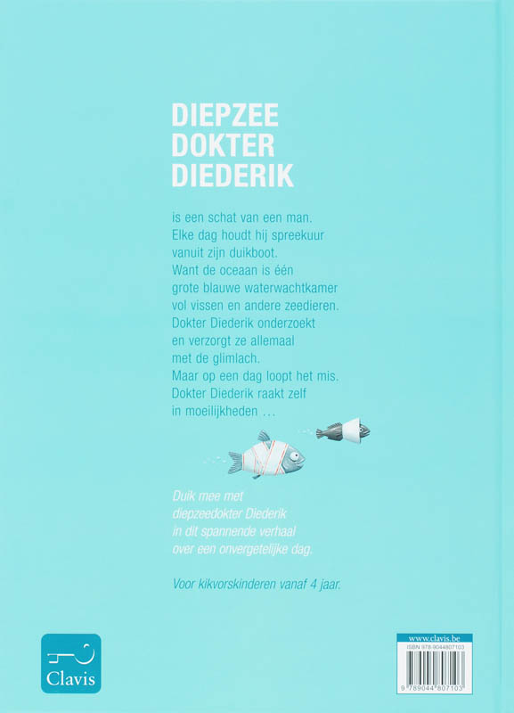Achterkant van Diepzeedokter Diederik