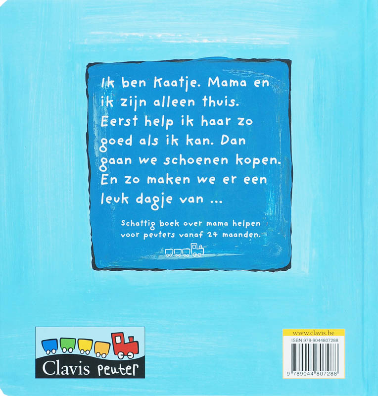 Achterkant van Kaatje helpt mama