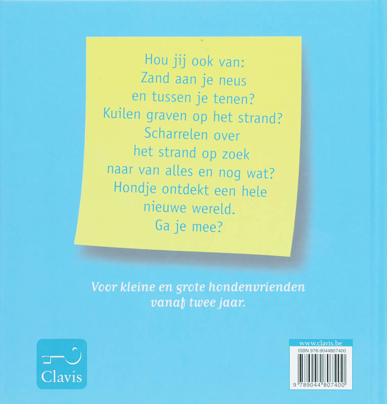 Achterkant van Hondje aan zee